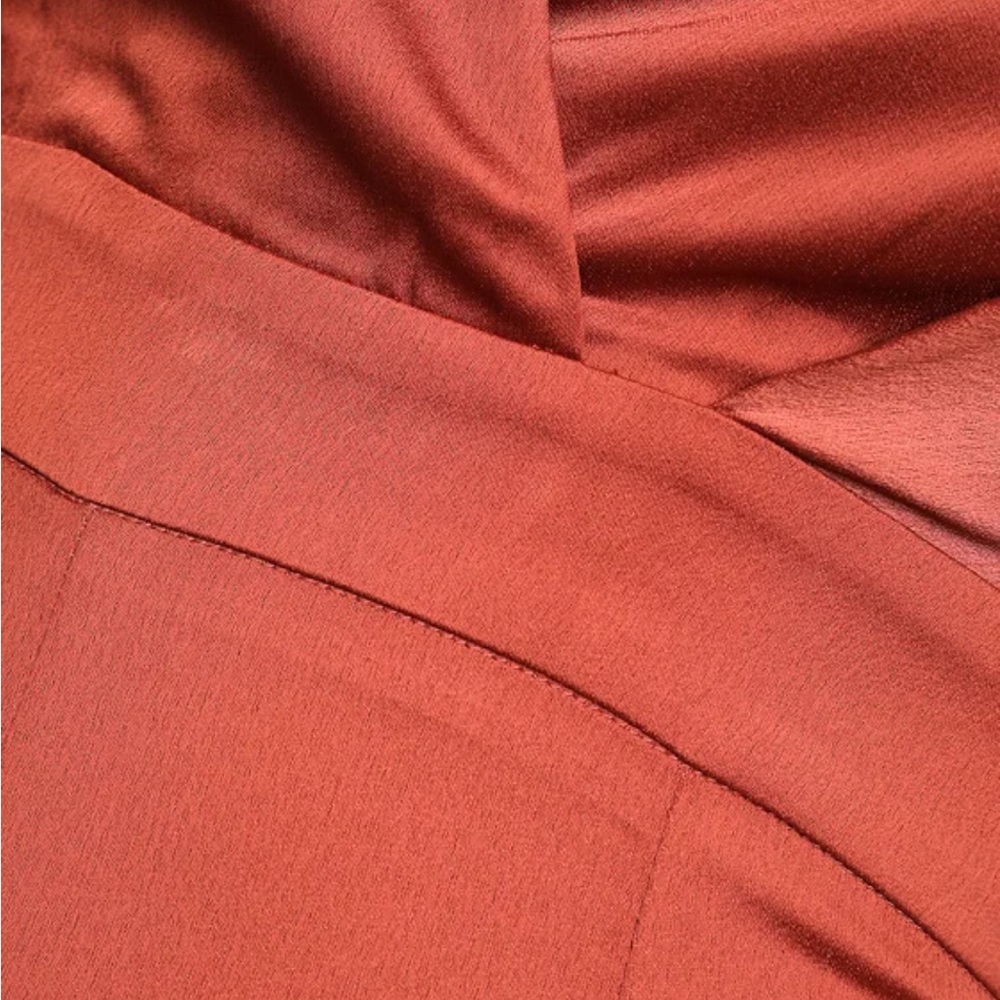 Lulus LOOK OF LUXE RUSTY ROSE SATIN jumpsuit - Picture 5 of 9